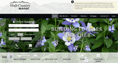 Desktop Screenshot of highcountrybank.net