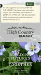 Mobile Screenshot of highcountrybank.net