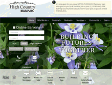 Tablet Screenshot of highcountrybank.net